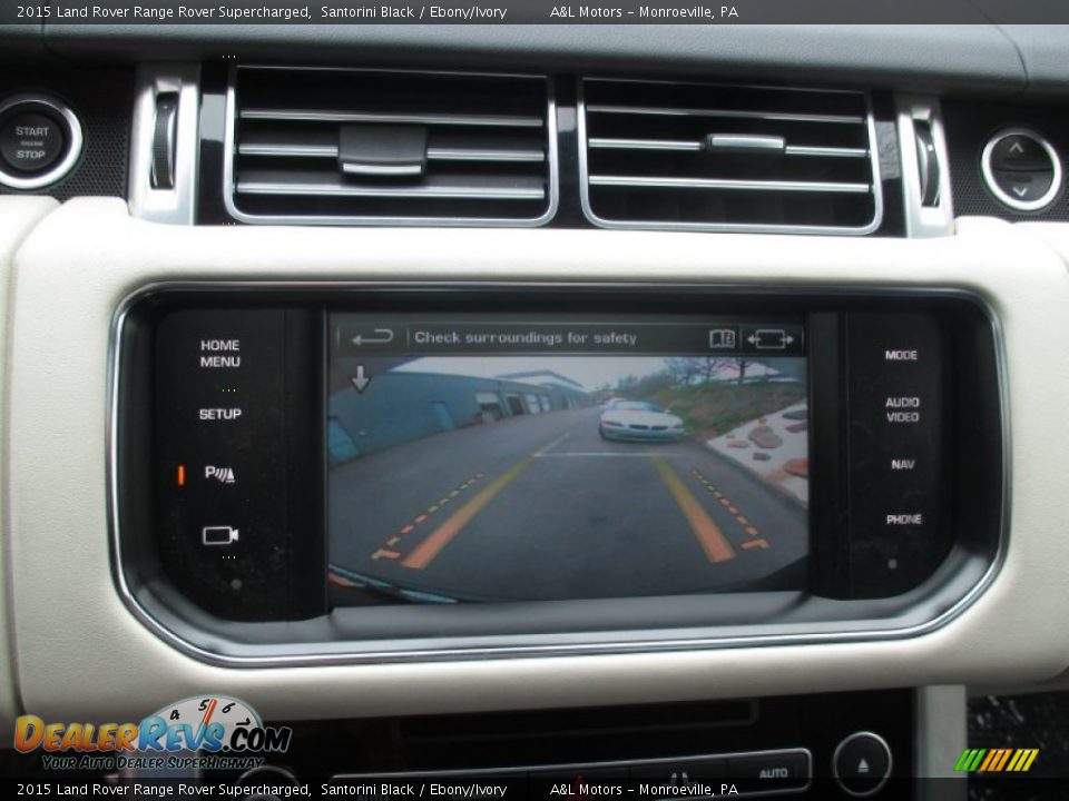 2015 Land Rover Range Rover Supercharged Santorini Black / Ebony/Ivory Photo #17