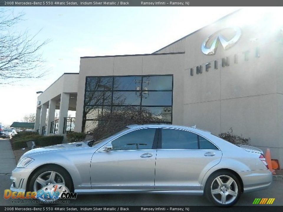 2008 Mercedes-Benz S 550 4Matic Sedan Iridium Silver Metallic / Black Photo #4