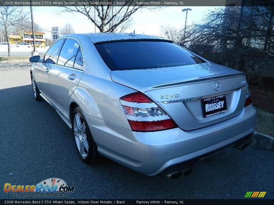 2008 Mercedes-Benz S 550 4Matic Sedan Iridium Silver Metallic / Black Photo #5