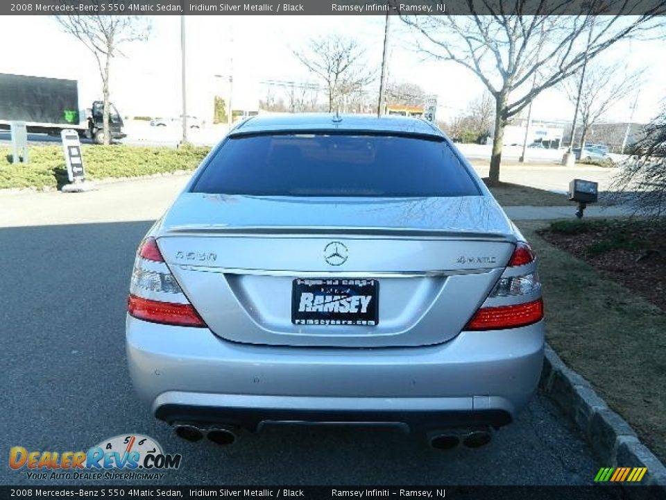 2008 Mercedes-Benz S 550 4Matic Sedan Iridium Silver Metallic / Black Photo #6