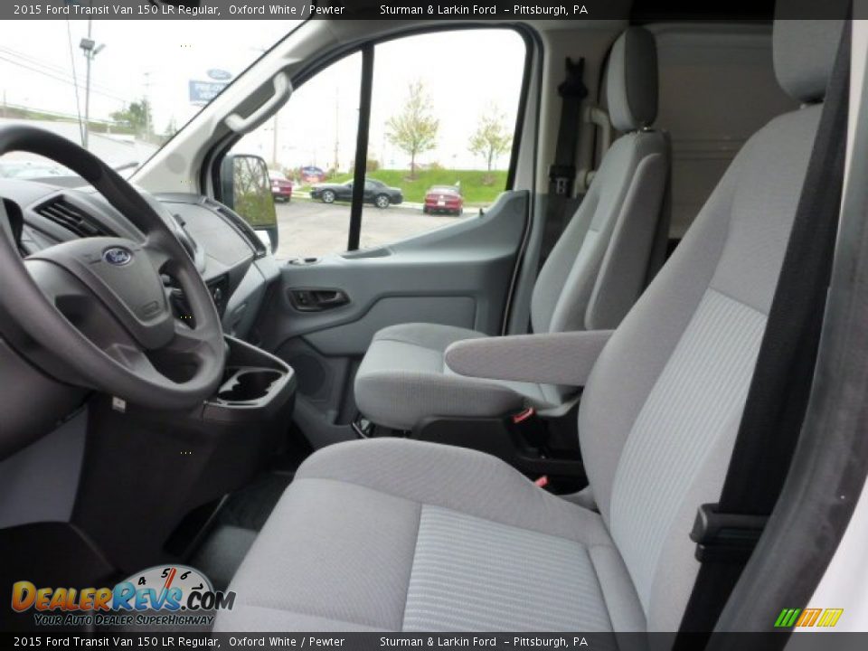2015 Ford Transit Van 150 LR Regular Oxford White / Pewter Photo #10