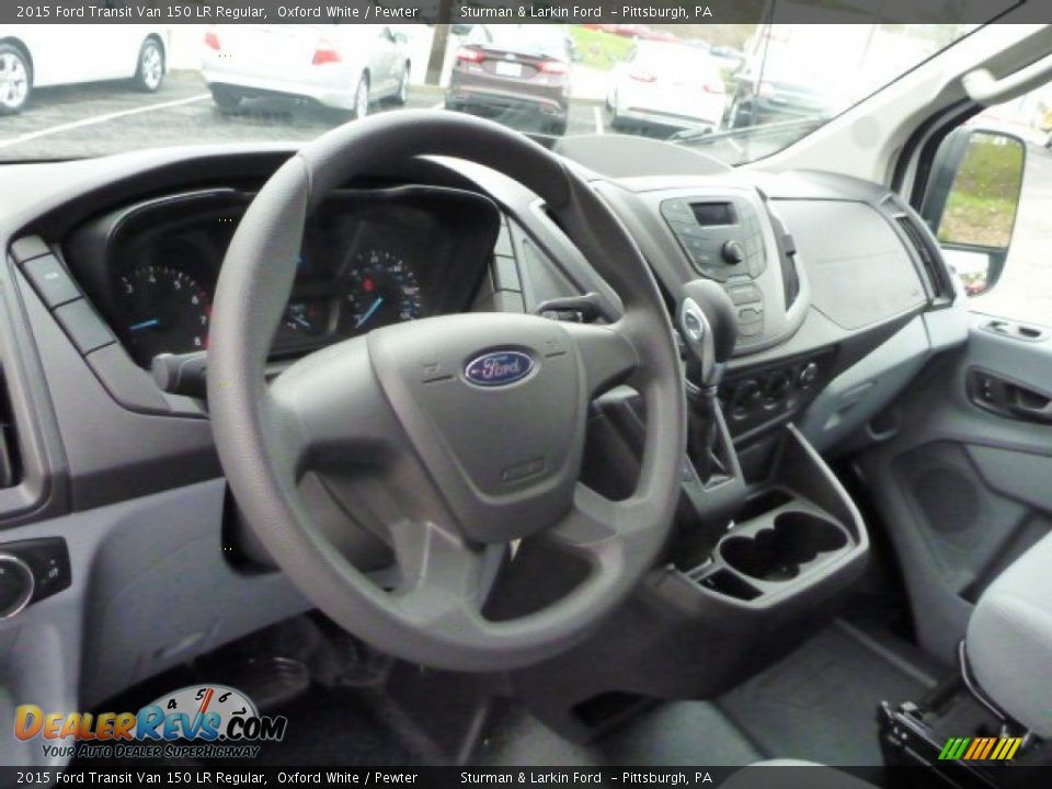 2015 Ford Transit Van 150 LR Regular Oxford White / Pewter Photo #11