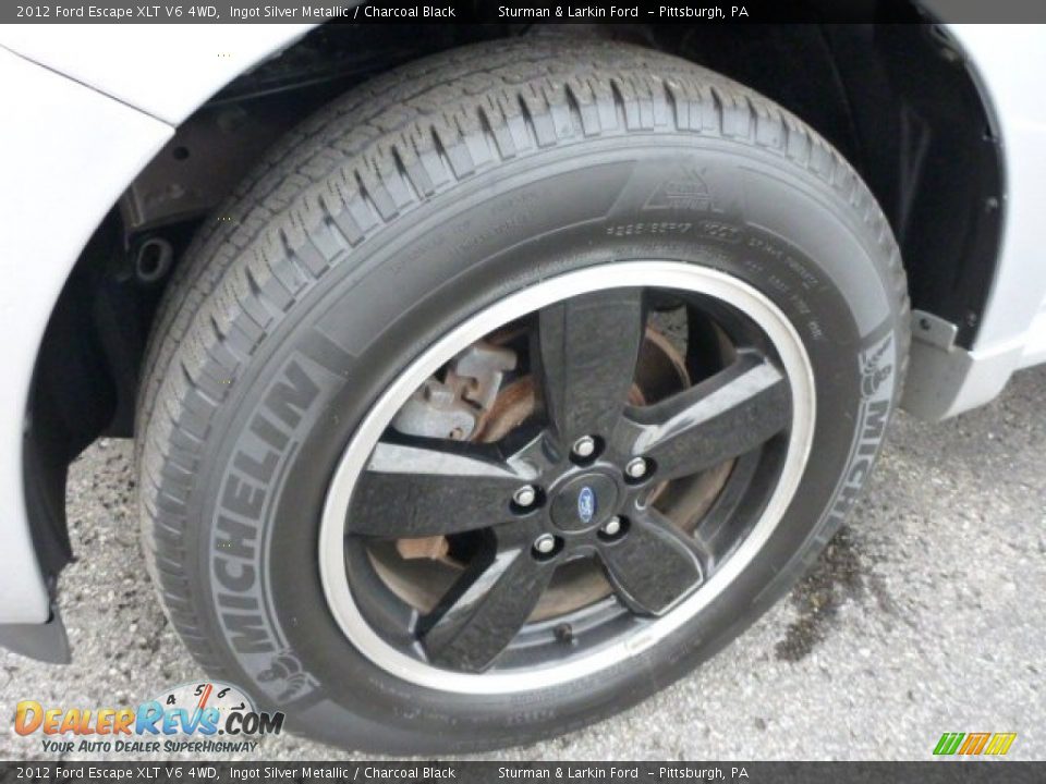 2012 Ford Escape XLT V6 4WD Ingot Silver Metallic / Charcoal Black Photo #7