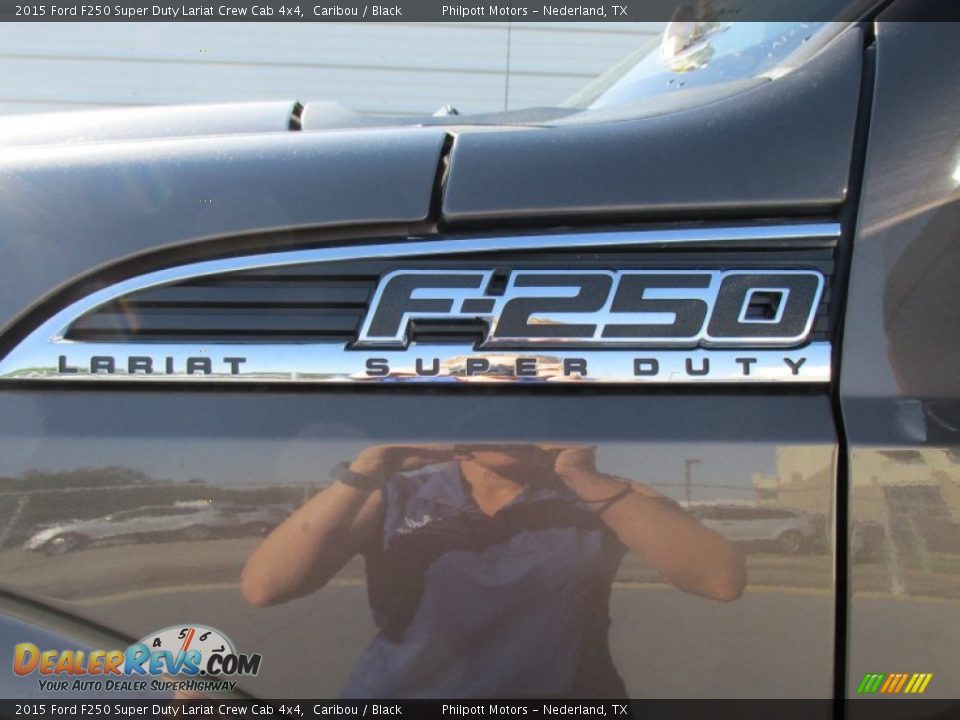 2015 Ford F250 Super Duty Lariat Crew Cab 4x4 Caribou / Black Photo #14