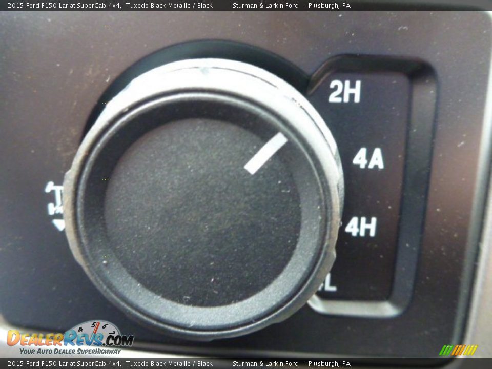 2015 Ford F150 Lariat SuperCab 4x4 Tuxedo Black Metallic / Black Photo #12