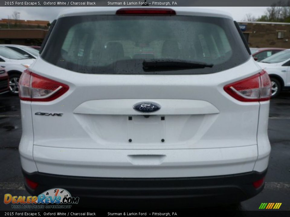 2015 Ford Escape S Oxford White / Charcoal Black Photo #2