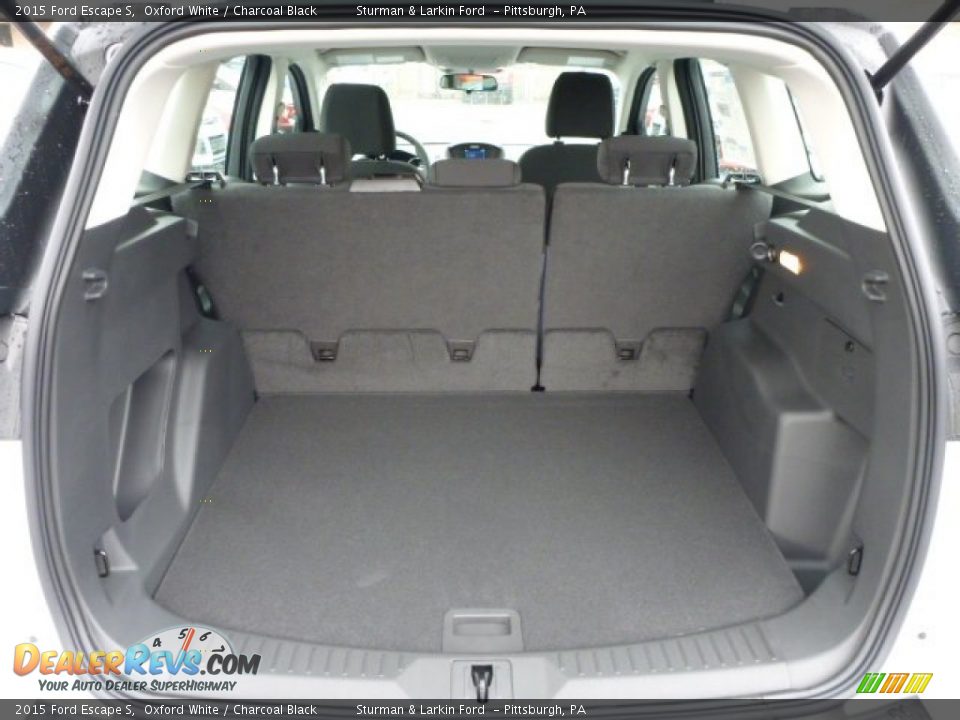 2015 Ford Escape S Oxford White / Charcoal Black Photo #3