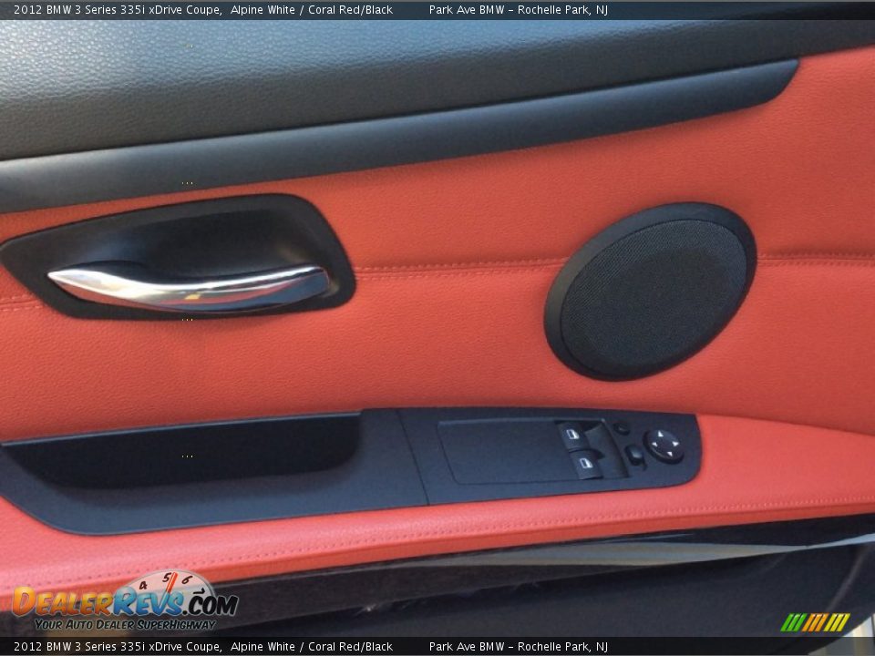 2012 BMW 3 Series 335i xDrive Coupe Alpine White / Coral Red/Black Photo #10