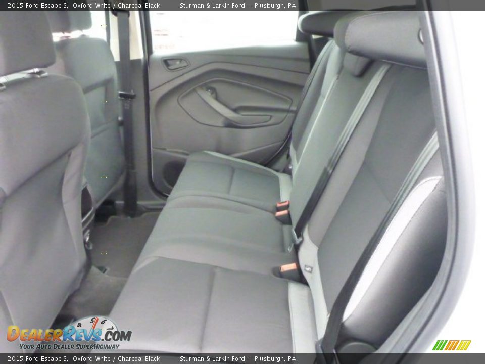 2015 Ford Escape S Oxford White / Charcoal Black Photo #9