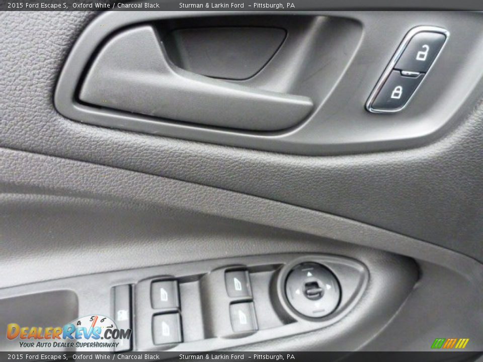 2015 Ford Escape S Oxford White / Charcoal Black Photo #11