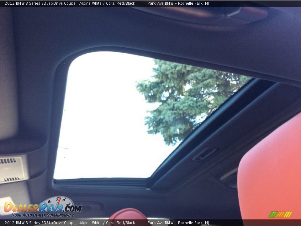 2012 BMW 3 Series 335i xDrive Coupe Alpine White / Coral Red/Black Photo #14