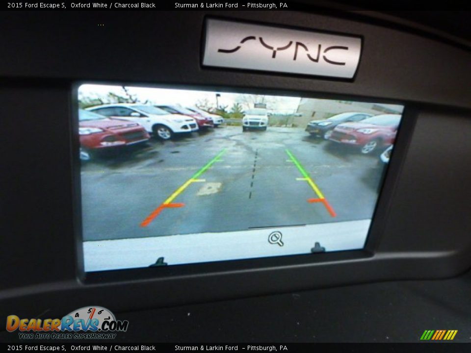 2015 Ford Escape S Oxford White / Charcoal Black Photo #14