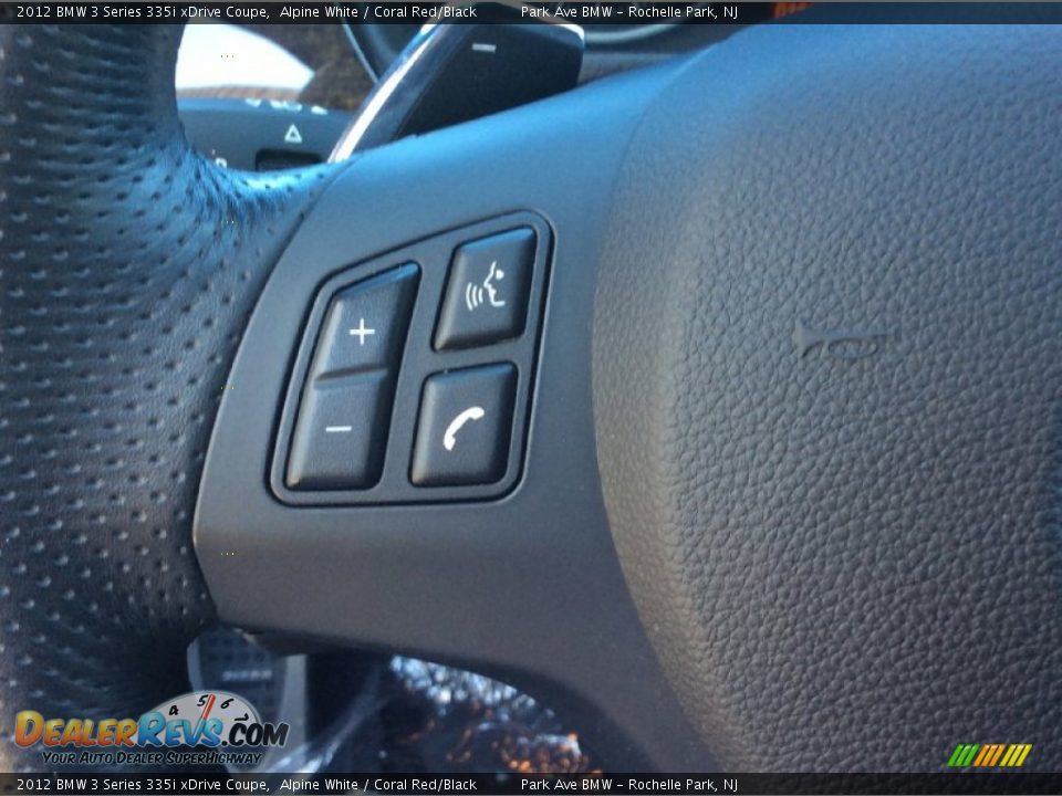 2012 BMW 3 Series 335i xDrive Coupe Alpine White / Coral Red/Black Photo #19