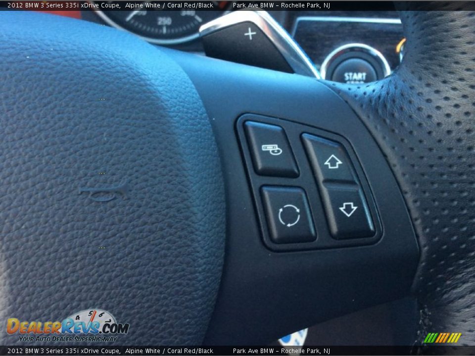 2012 BMW 3 Series 335i xDrive Coupe Alpine White / Coral Red/Black Photo #20