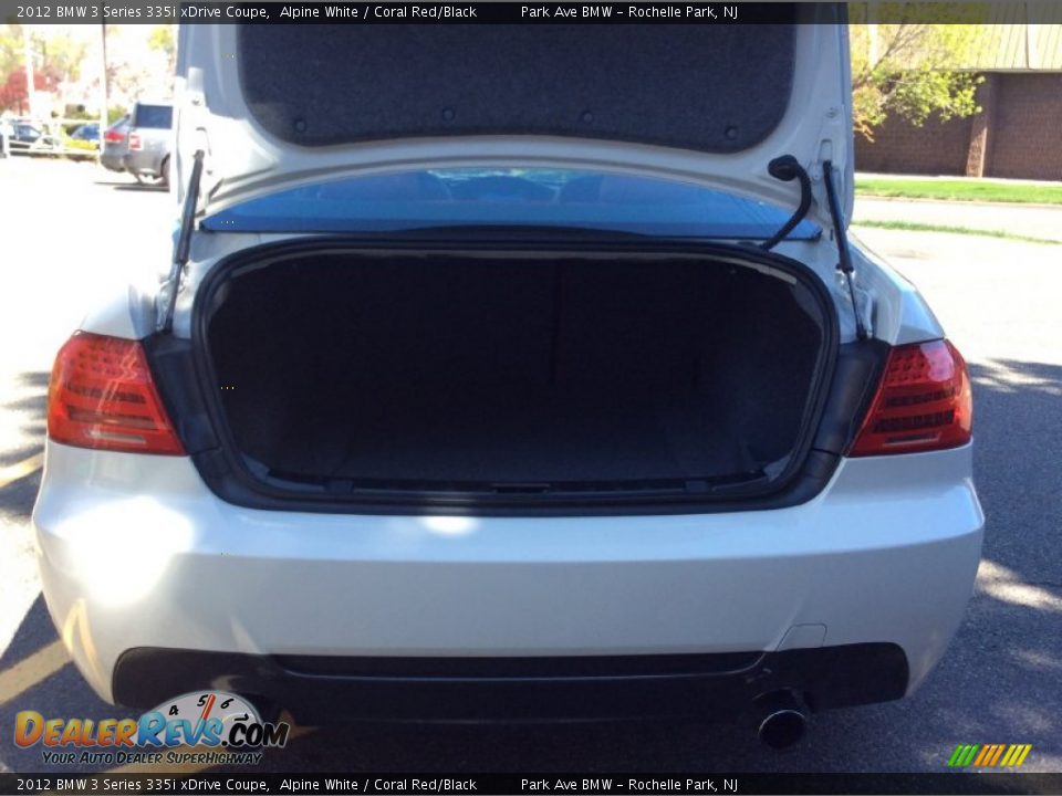 2012 BMW 3 Series 335i xDrive Coupe Alpine White / Coral Red/Black Photo #22