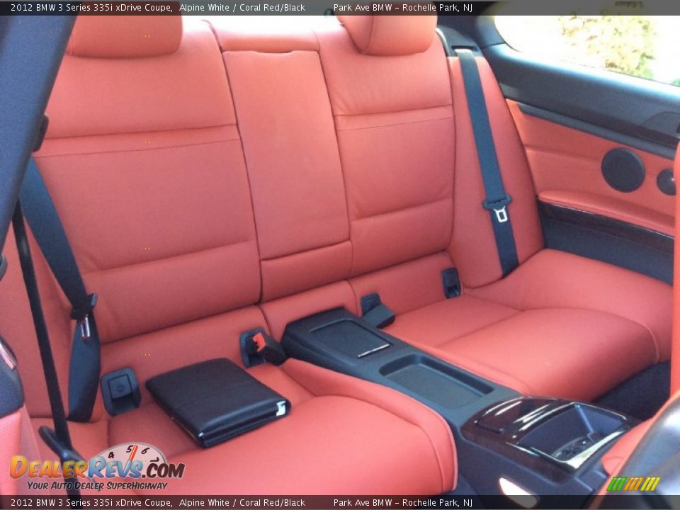 2012 BMW 3 Series 335i xDrive Coupe Alpine White / Coral Red/Black Photo #25