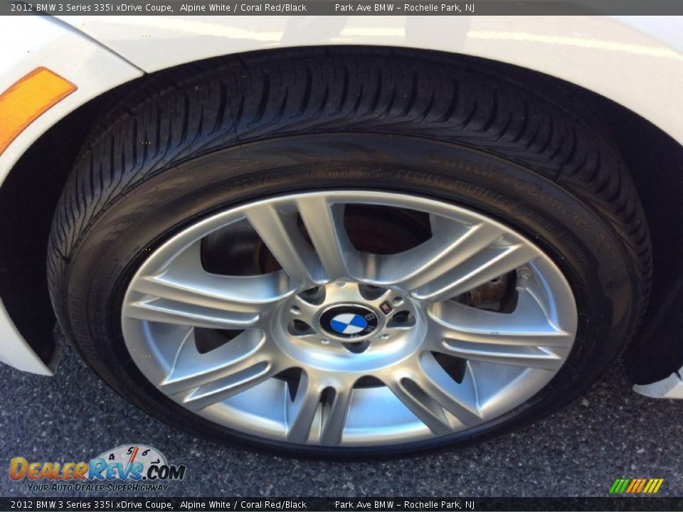 2012 BMW 3 Series 335i xDrive Coupe Alpine White / Coral Red/Black Photo #29