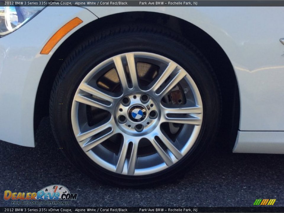 2012 BMW 3 Series 335i xDrive Coupe Alpine White / Coral Red/Black Photo #30