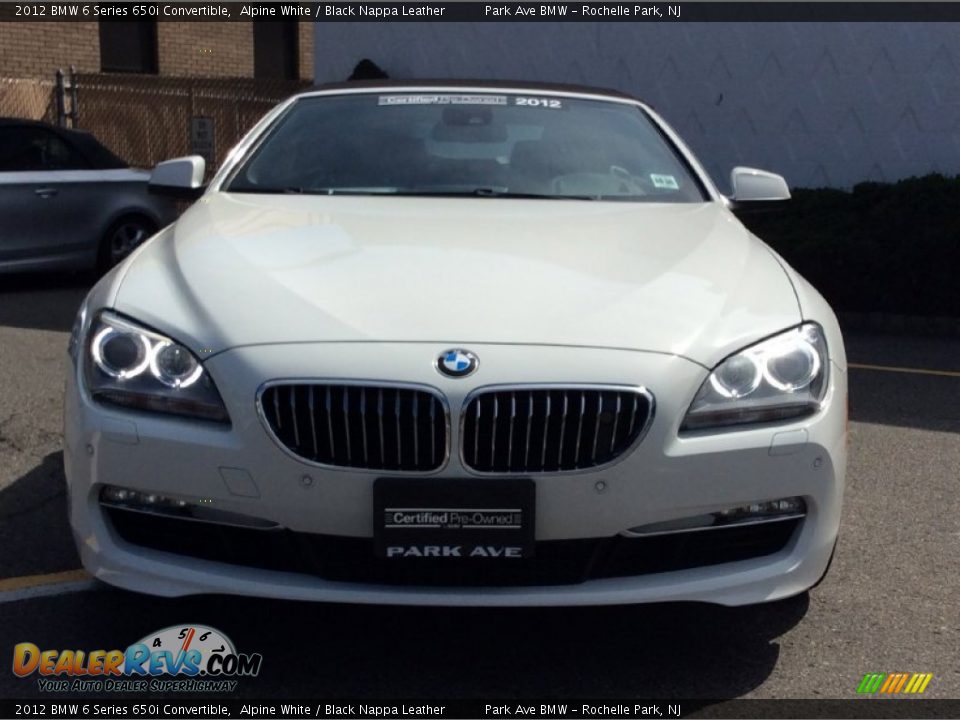 2012 BMW 6 Series 650i Convertible Alpine White / Black Nappa Leather Photo #8