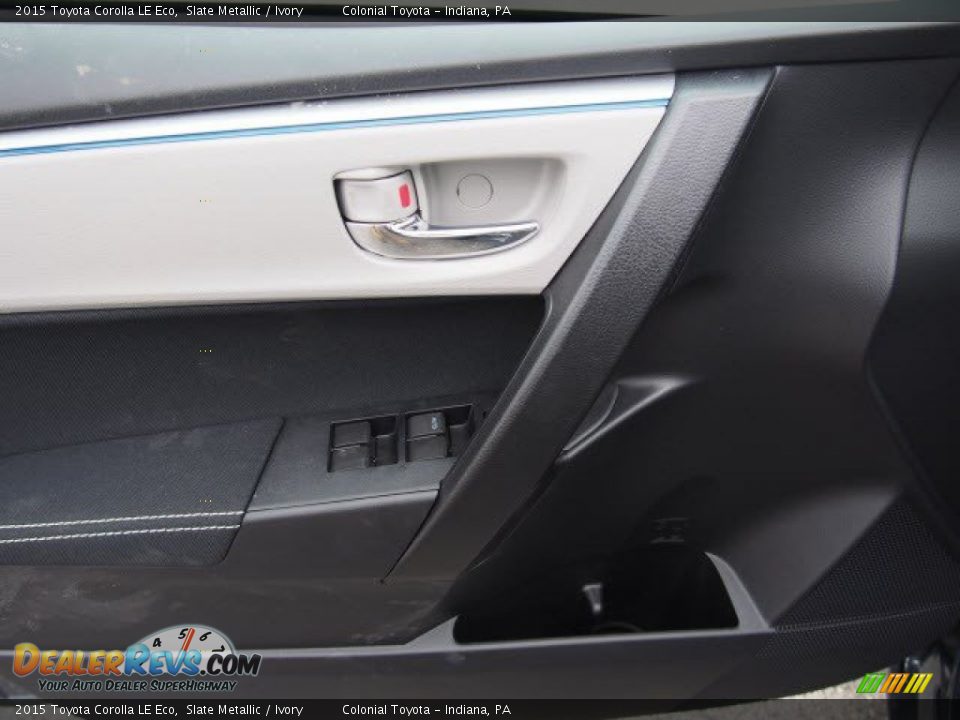2015 Toyota Corolla LE Eco Slate Metallic / Ivory Photo #7