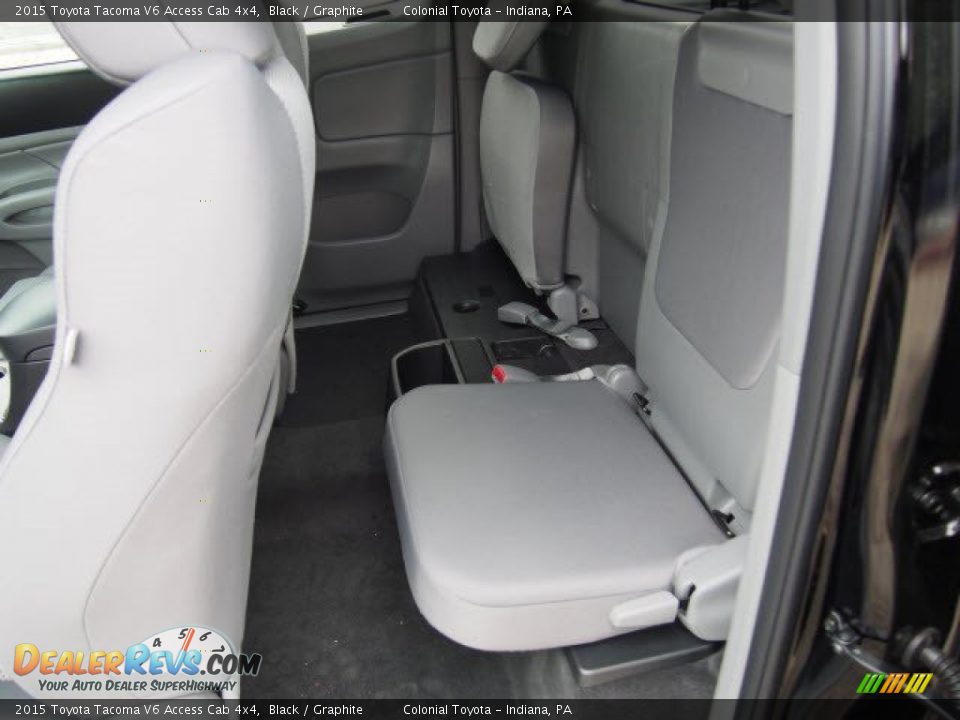 2015 Toyota Tacoma V6 Access Cab 4x4 Black / Graphite Photo #6