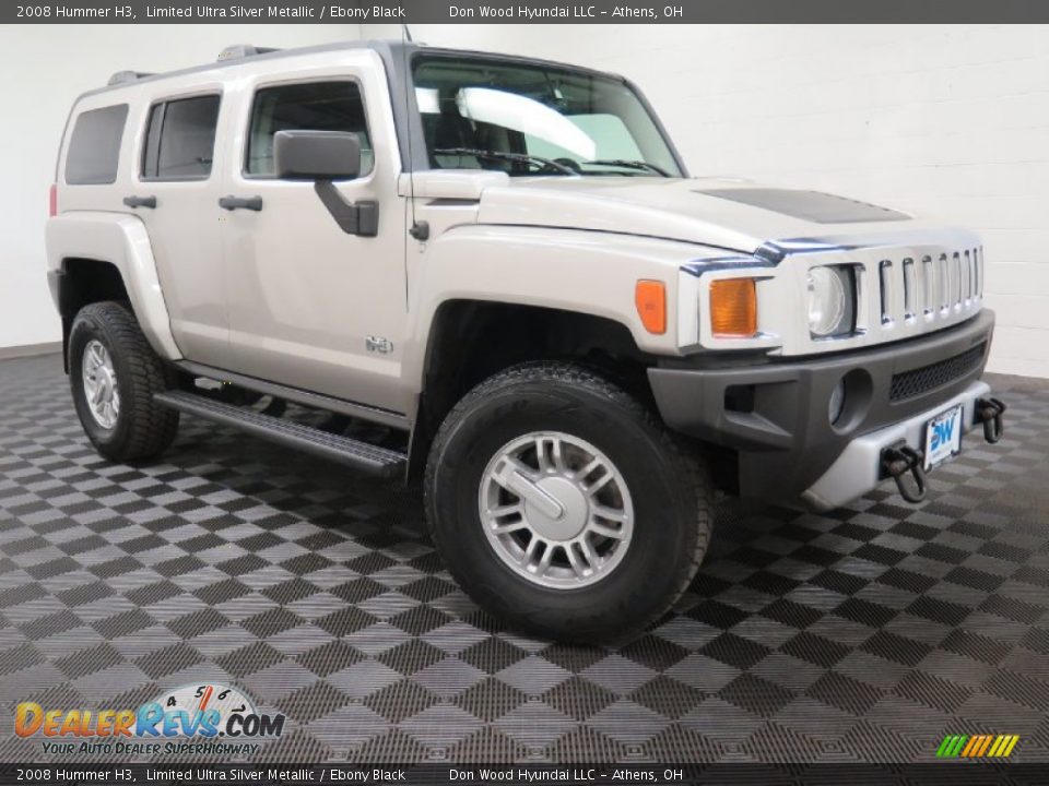 2008 Hummer H3 Limited Ultra Silver Metallic / Ebony Black Photo #1