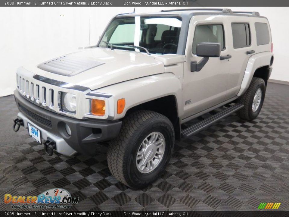 2008 Hummer H3 Limited Ultra Silver Metallic / Ebony Black Photo #3