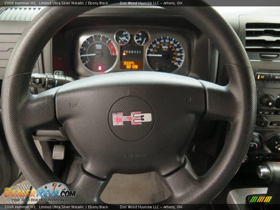 2008 Hummer H3 Limited Ultra Silver Metallic / Ebony Black Photo #16