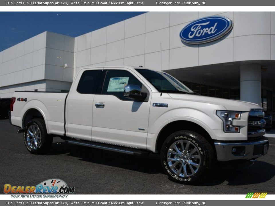 Front 3/4 View of 2015 Ford F150 Lariat SuperCab 4x4 Photo #1