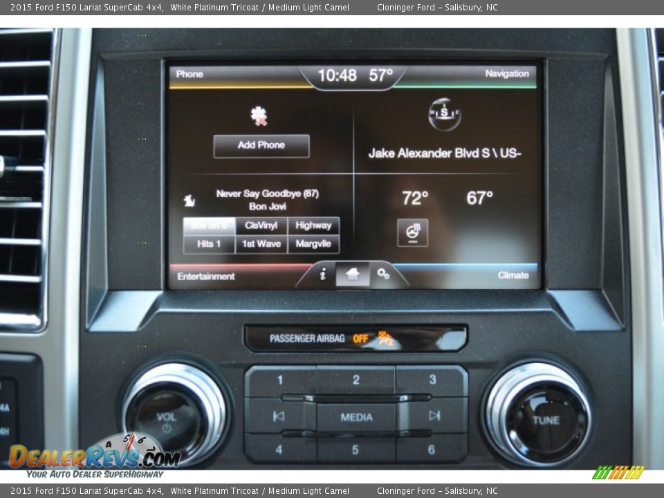 Controls of 2015 Ford F150 Lariat SuperCab 4x4 Photo #14