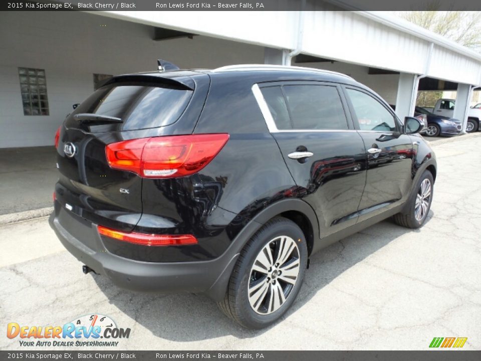 2015 Kia Sportage EX Black Cherry / Black Photo #3