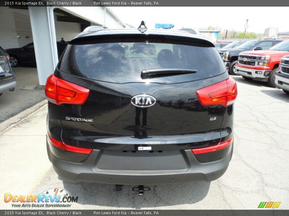 2015 Kia Sportage EX Black Cherry / Black Photo #4