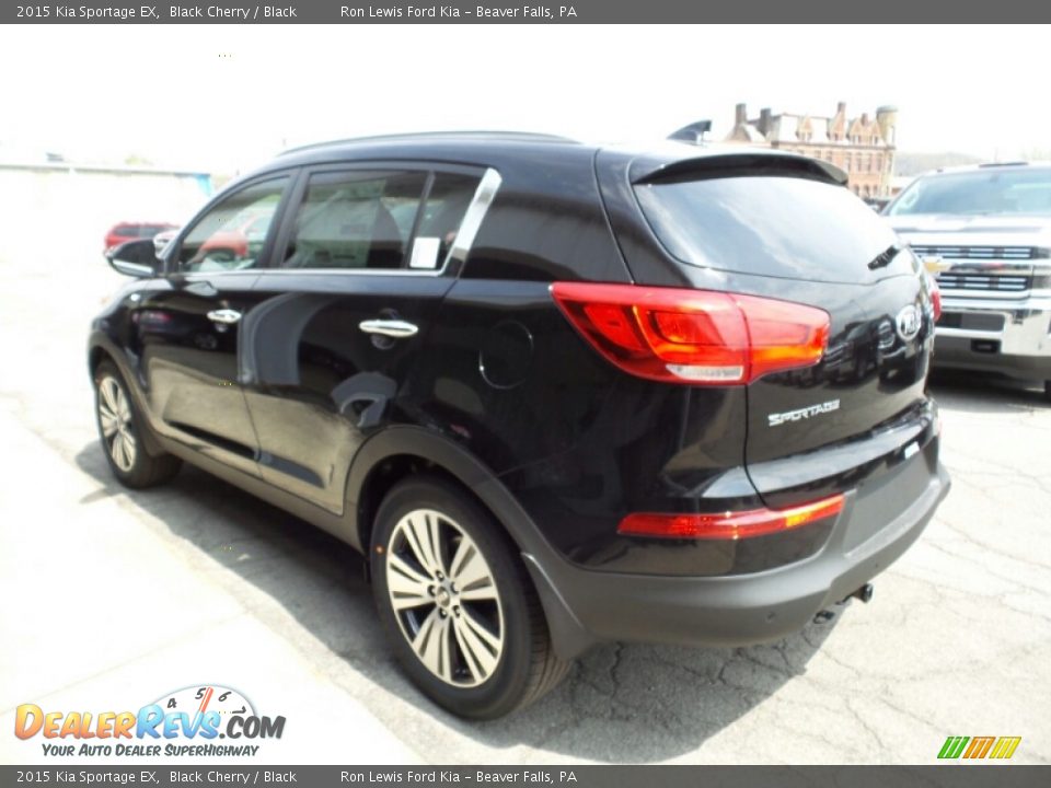 2015 Kia Sportage EX Black Cherry / Black Photo #6