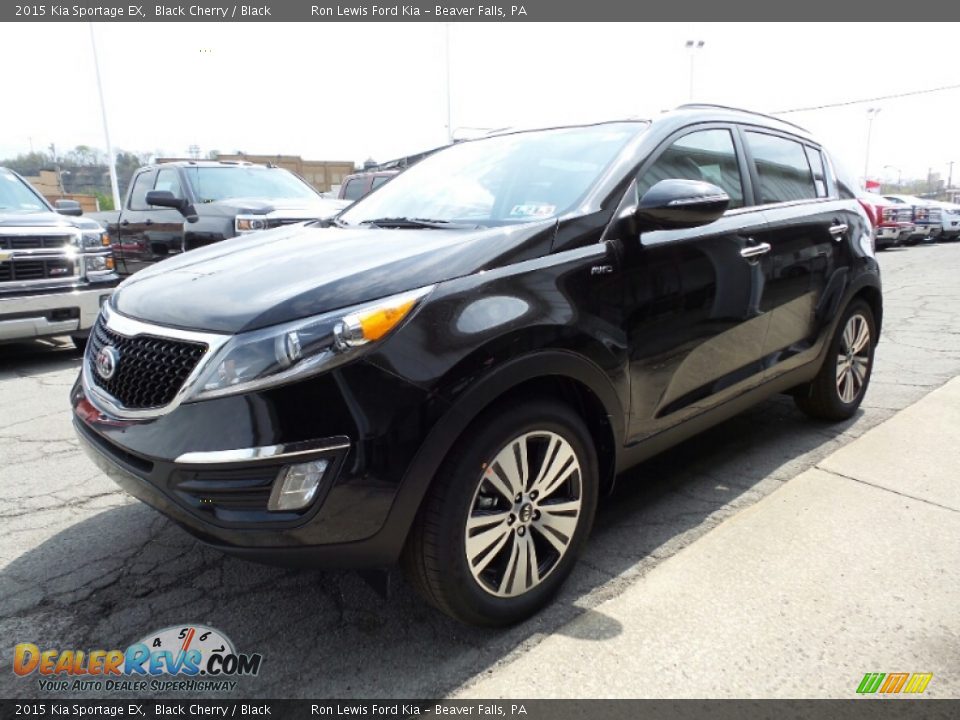 2015 Kia Sportage EX Black Cherry / Black Photo #8