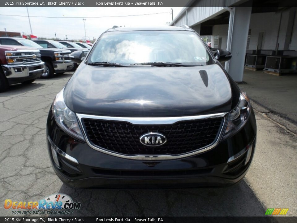 2015 Kia Sportage EX Black Cherry / Black Photo #9