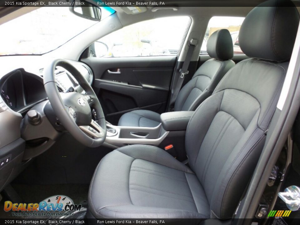 2015 Kia Sportage EX Black Cherry / Black Photo #12