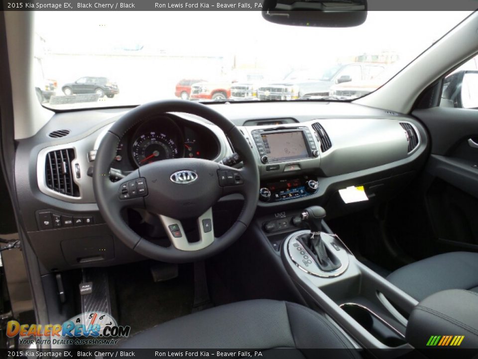 2015 Kia Sportage EX Black Cherry / Black Photo #14