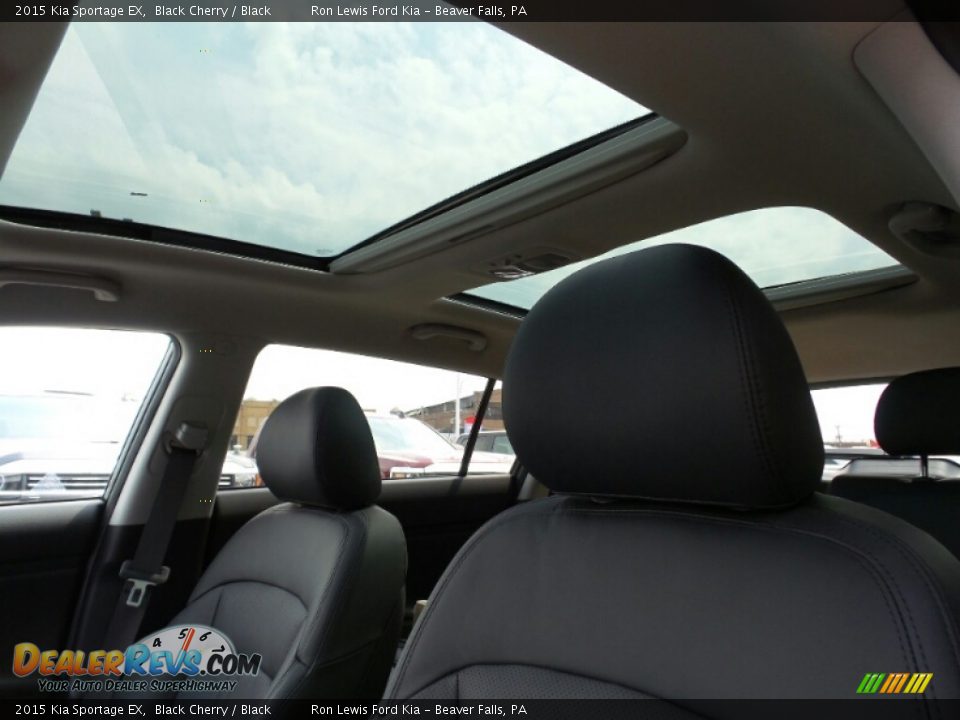 2015 Kia Sportage EX Black Cherry / Black Photo #17