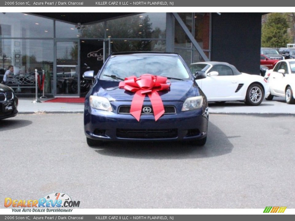 2006 Scion tC Azure Pearl / Dark Charcoal Photo #2