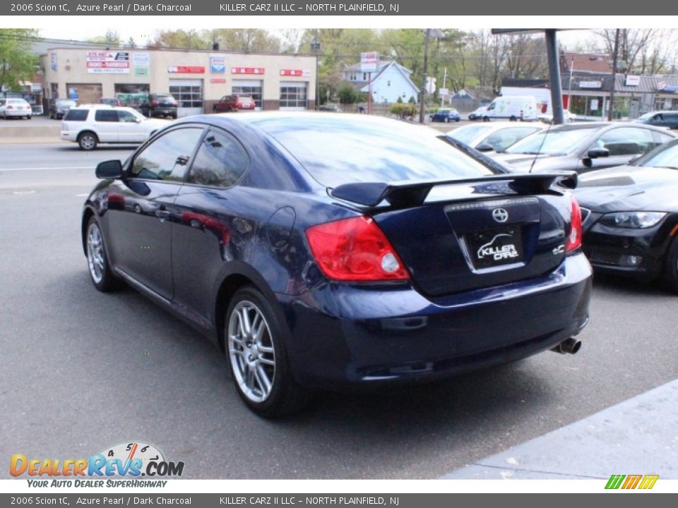 2006 Scion tC Azure Pearl / Dark Charcoal Photo #4