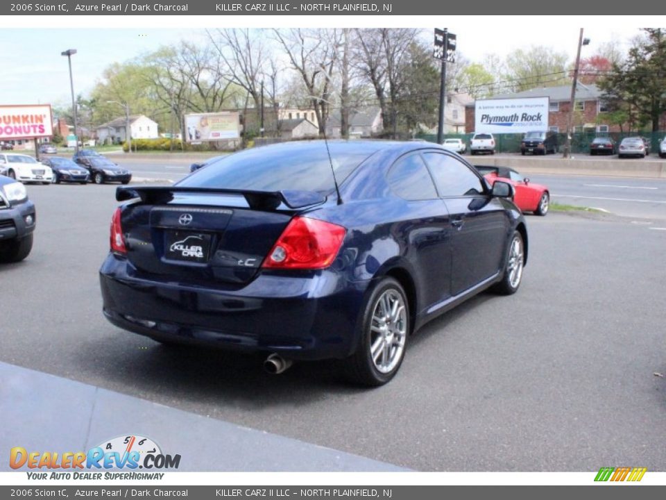 2006 Scion tC Azure Pearl / Dark Charcoal Photo #5