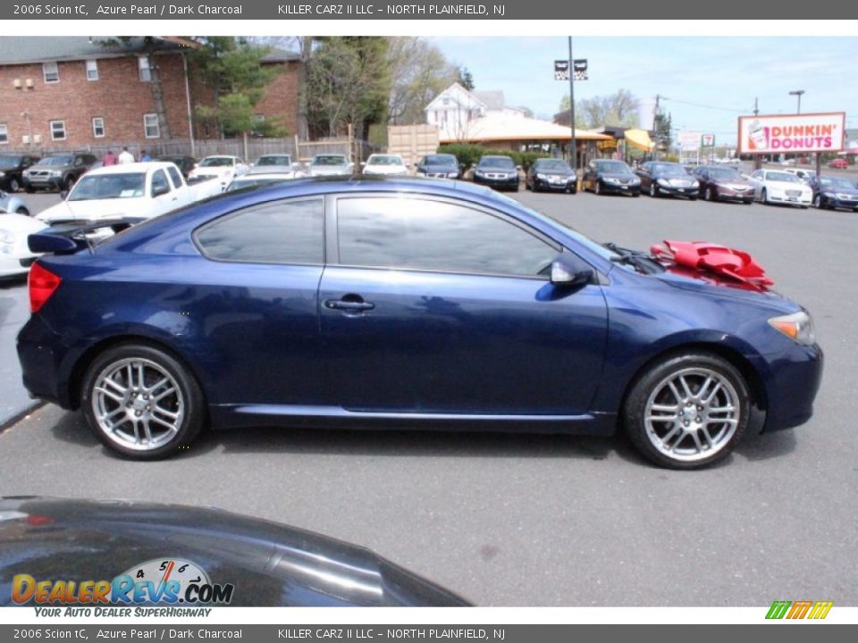 2006 Scion tC Azure Pearl / Dark Charcoal Photo #7