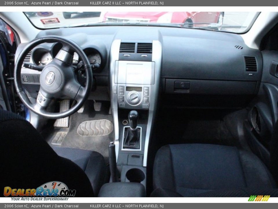 2006 Scion tC Azure Pearl / Dark Charcoal Photo #8