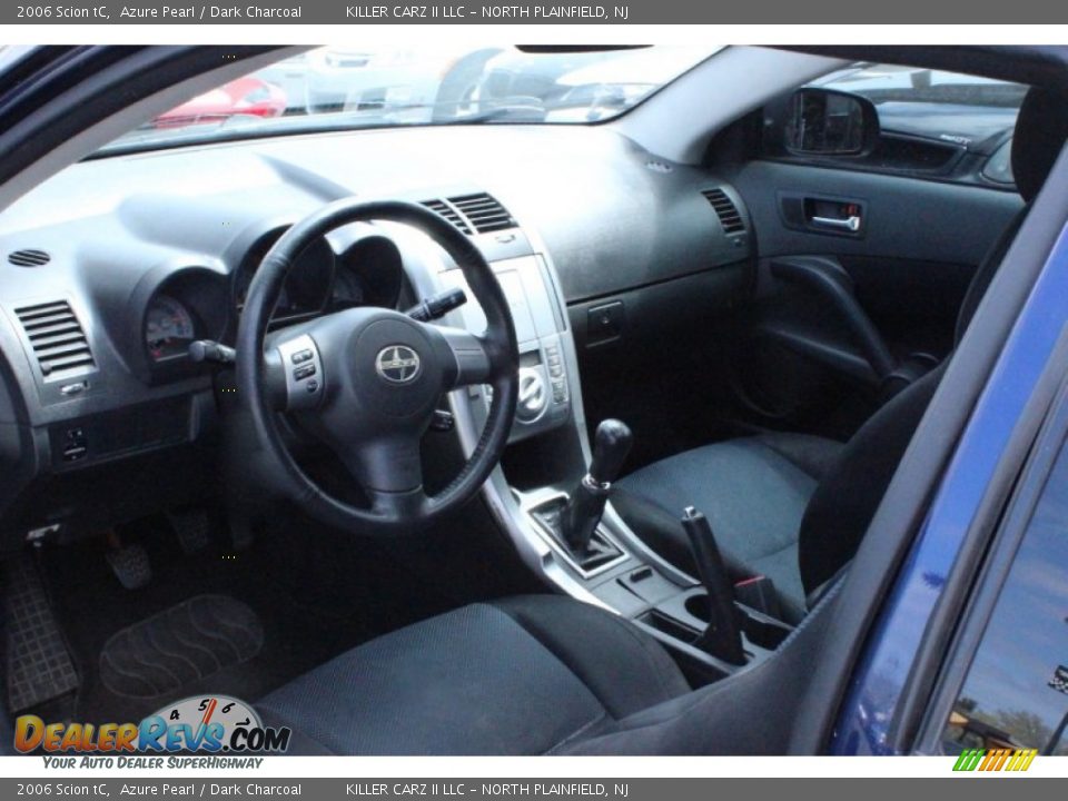 2006 Scion tC Azure Pearl / Dark Charcoal Photo #11