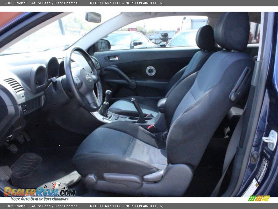 2006 Scion tC Azure Pearl / Dark Charcoal Photo #12