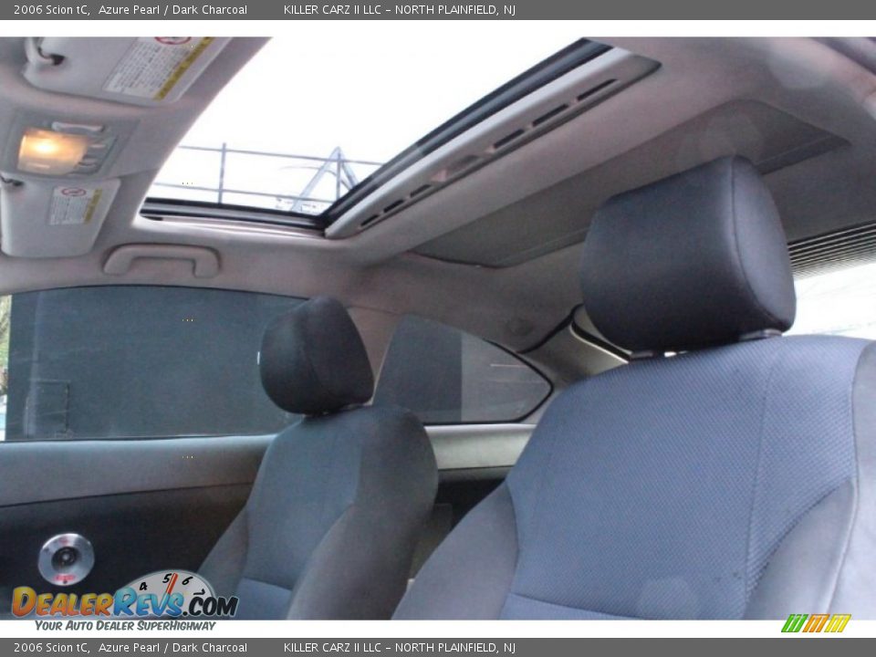 2006 Scion tC Azure Pearl / Dark Charcoal Photo #13