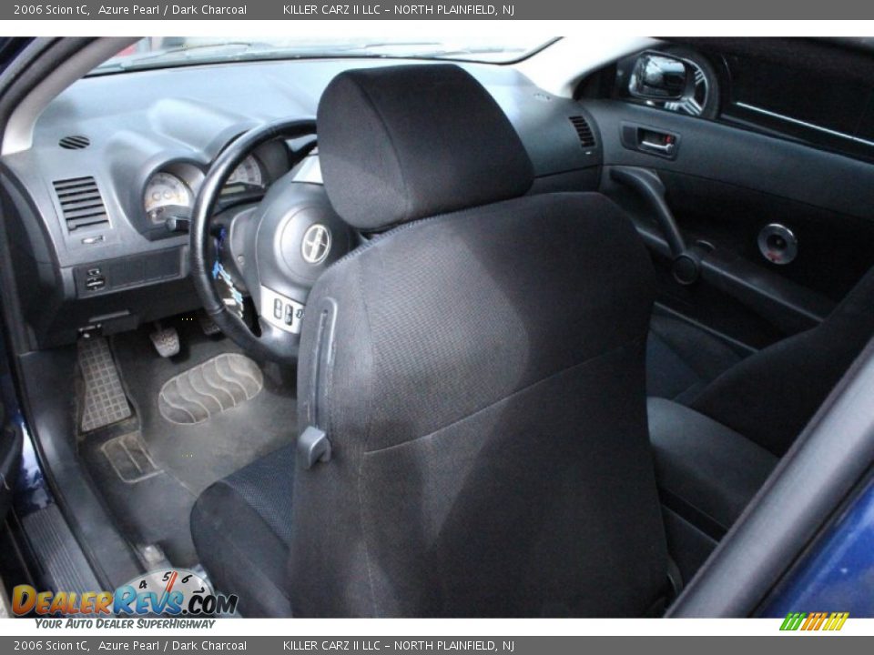 2006 Scion tC Azure Pearl / Dark Charcoal Photo #19