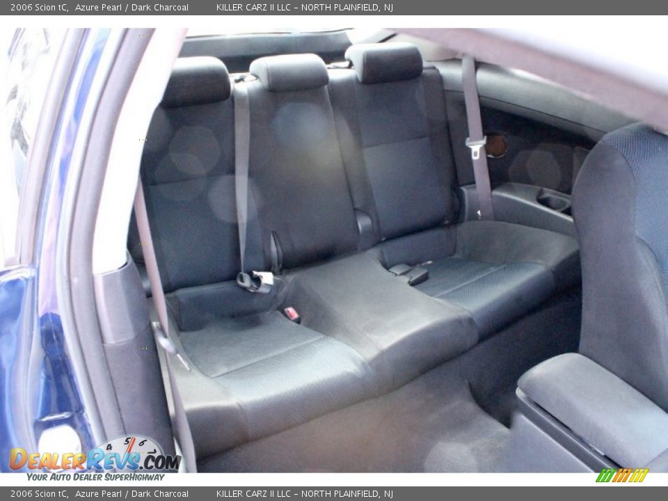 2006 Scion tC Azure Pearl / Dark Charcoal Photo #21