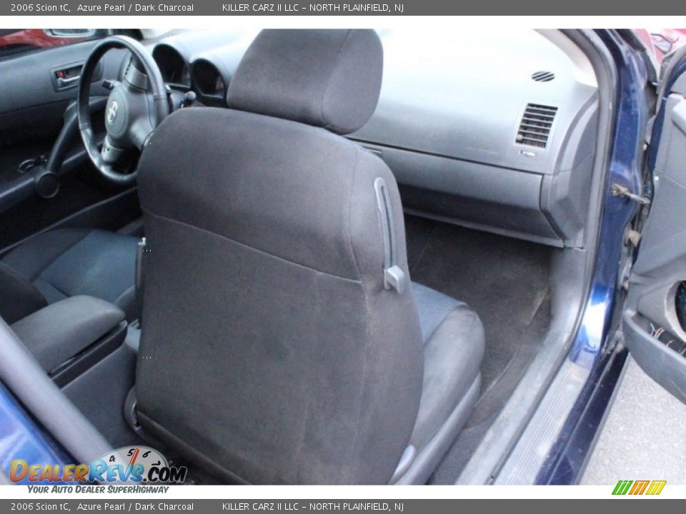 2006 Scion tC Azure Pearl / Dark Charcoal Photo #22