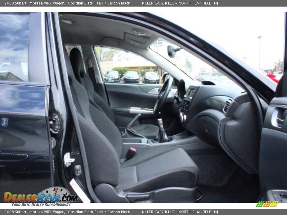 2008 Subaru Impreza WRX Wagon Obsidian Black Pearl / Carbon Black Photo #24